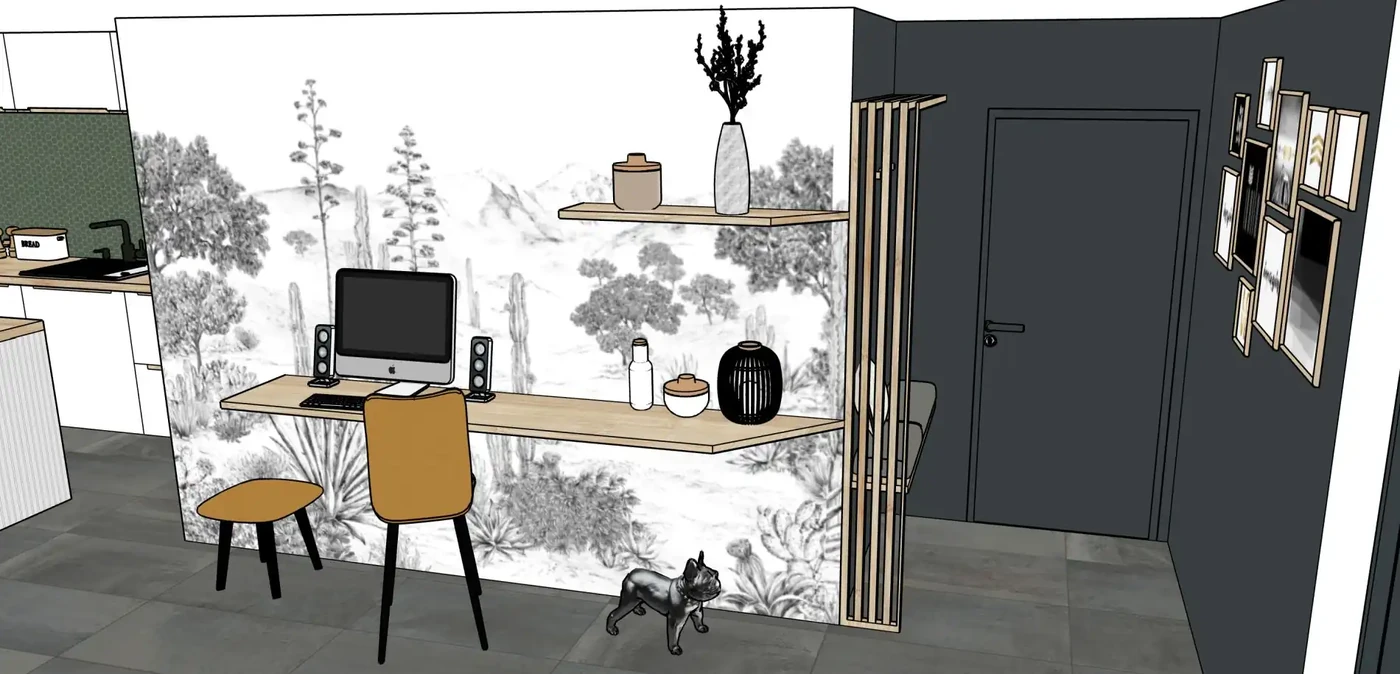 Projet séjour/salon/cuisine/entrée à Froidfond