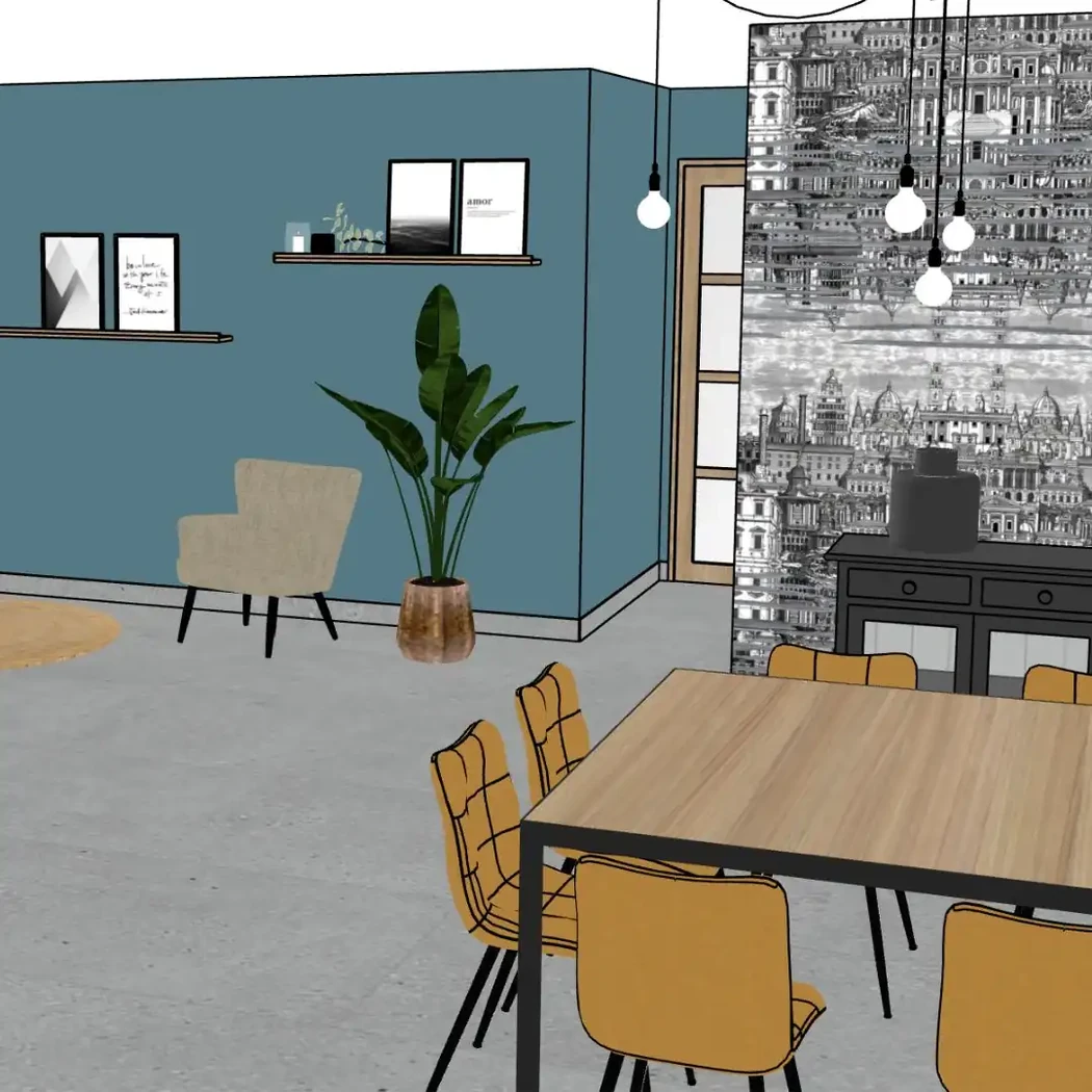 Projet séjour/salon/cuisine/entrée à Aizenay