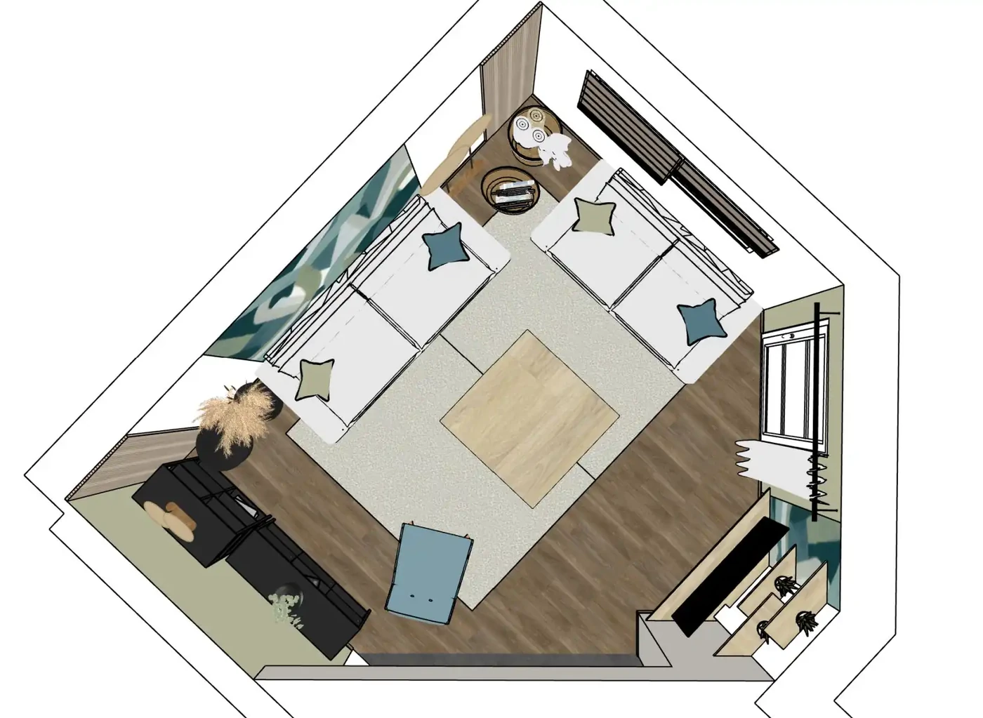 Projet salon/entrée à Challans