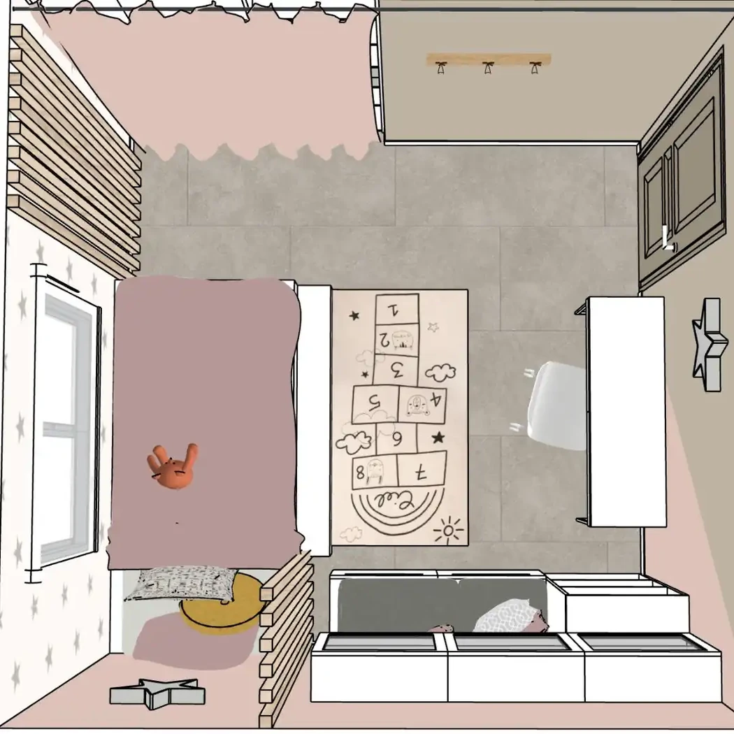 Projet chambre enfant à La Roche Sur Yon 