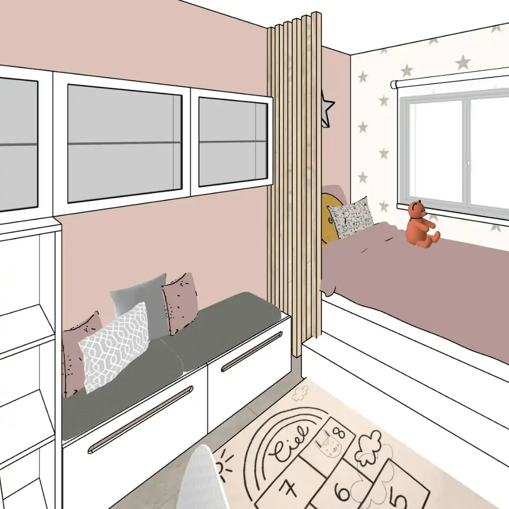 Projet chambre enfant à La Roche Sur Yon 