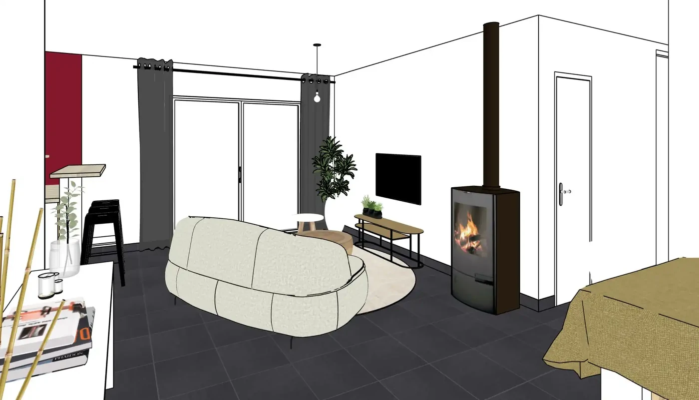 Projet salon à Venansault