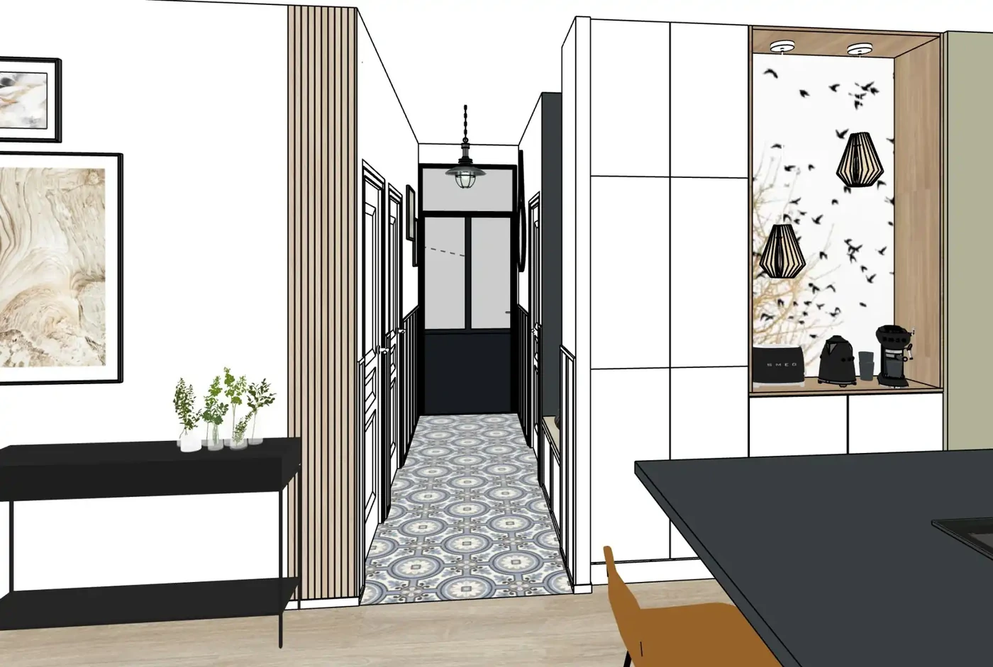 Projet séjour/salon/cuisine/entrée à Saint Gilles Croix de Vie