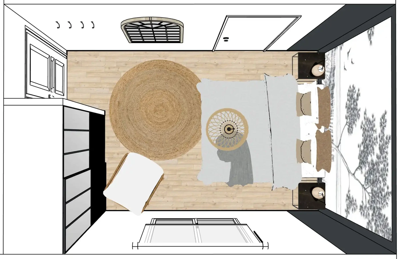 Projet chambre à Saint Gilles Croix de Vie 