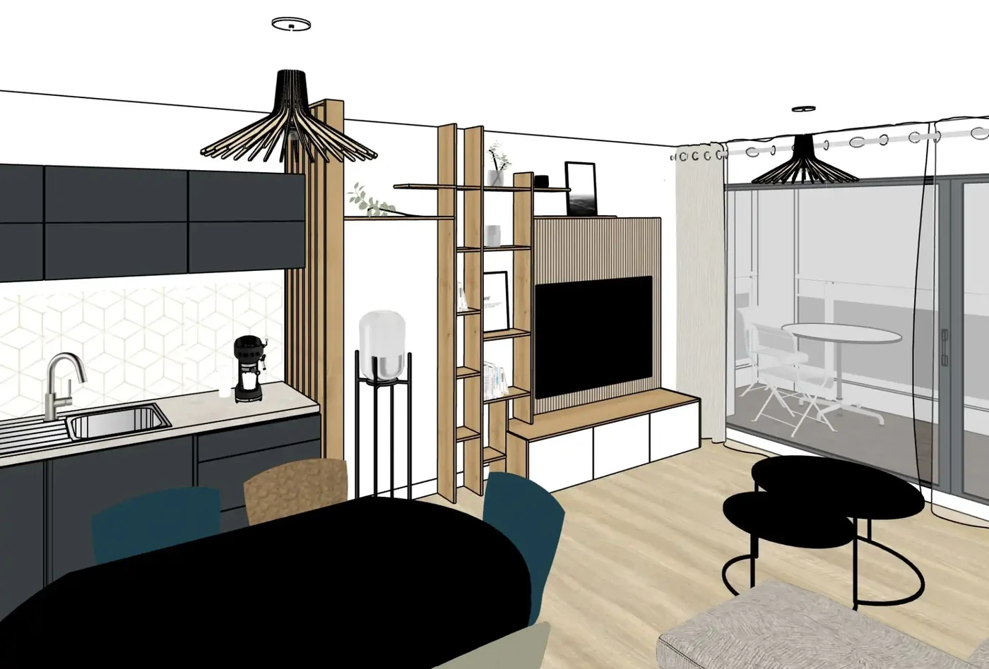 Projet chambre à Saint Gilles Croix de Vie 