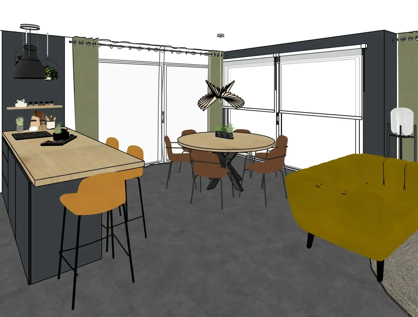 Projet salon/séjour à Saint Christophe de Ligneron