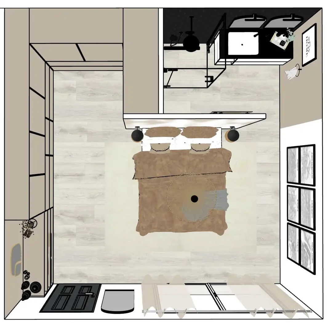Projet Chambre parentale à Sallertaine