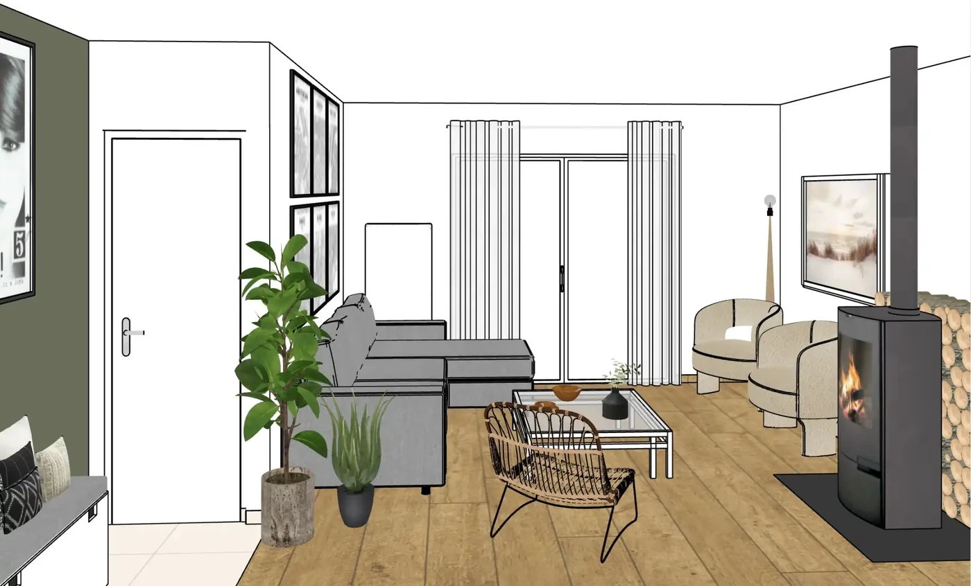 Projet salon/séjour aux Sables d'Olonne