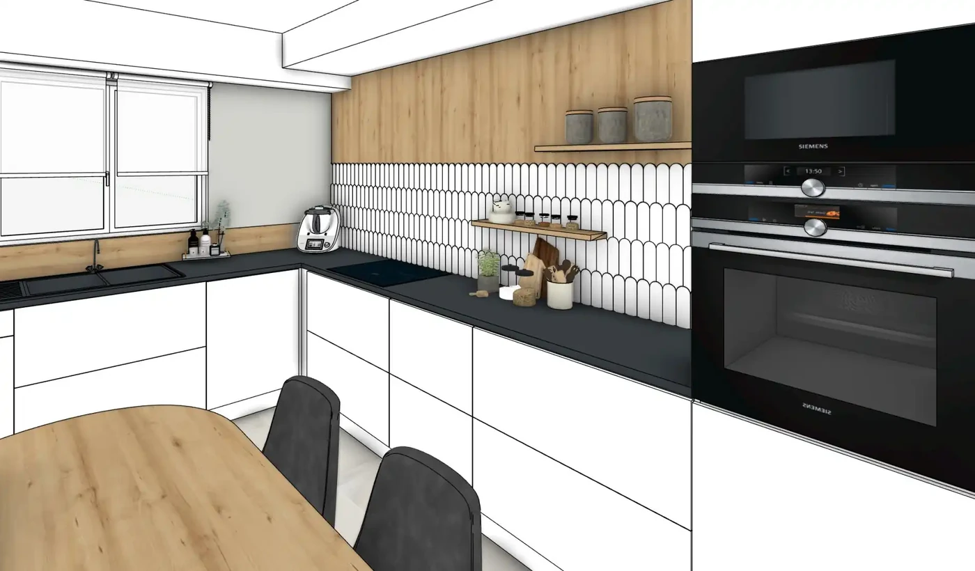 Projet séjour/salon/cuisine/entrée à Saint Gilles Croix de Vie