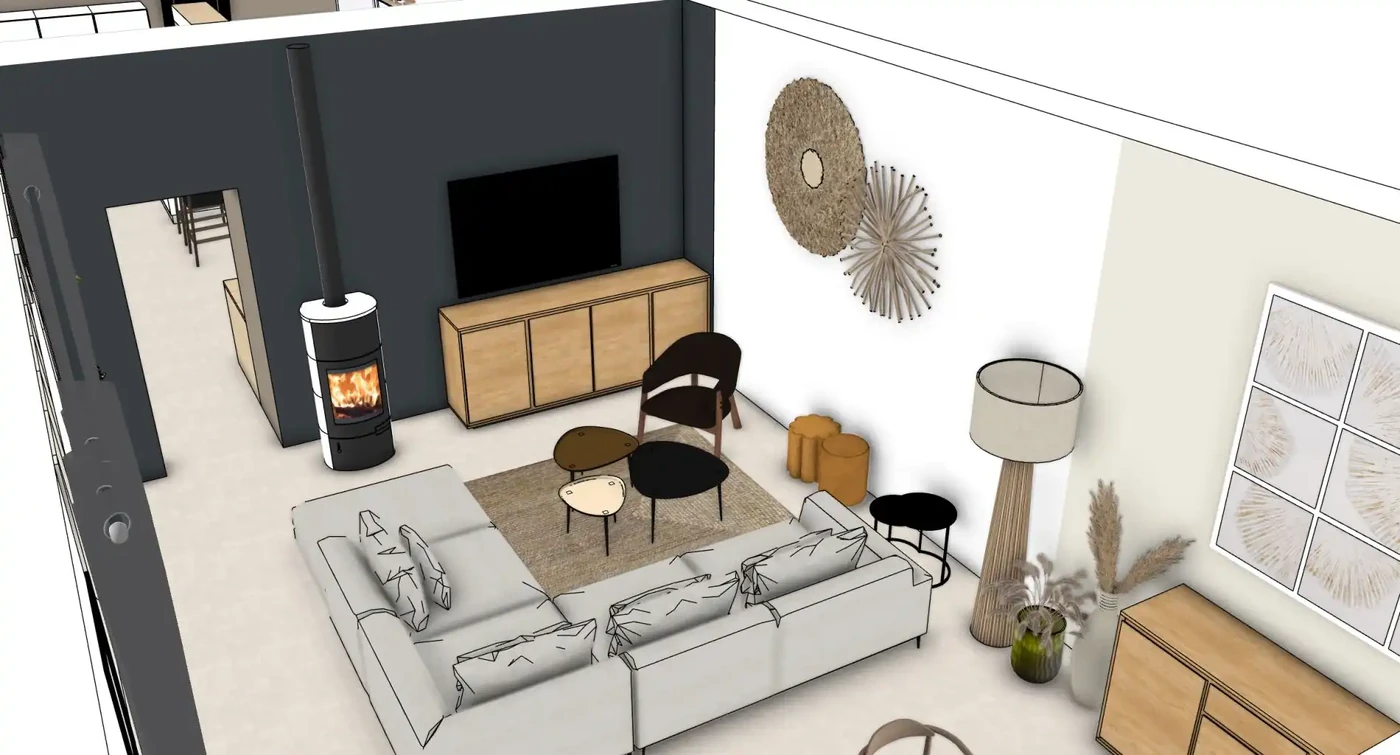 Projet séjour/salon en Chapagne Ardenne