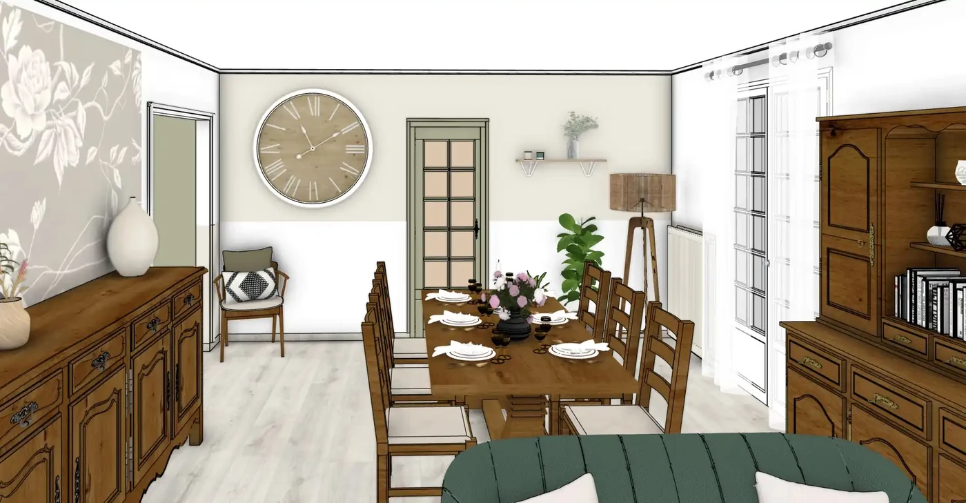 Projet séjour/salon/cuisine à Saint Maixent 