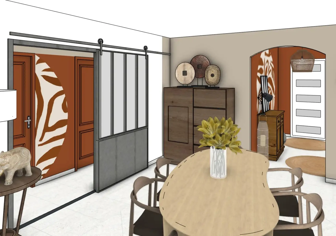 Projet séjour/salon/cuisine/entrée à La Roche sur Yon