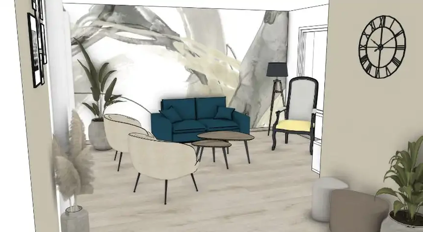 Projet séjour/salon/cuisine/entrée à Chavagnes-en-Paillers 