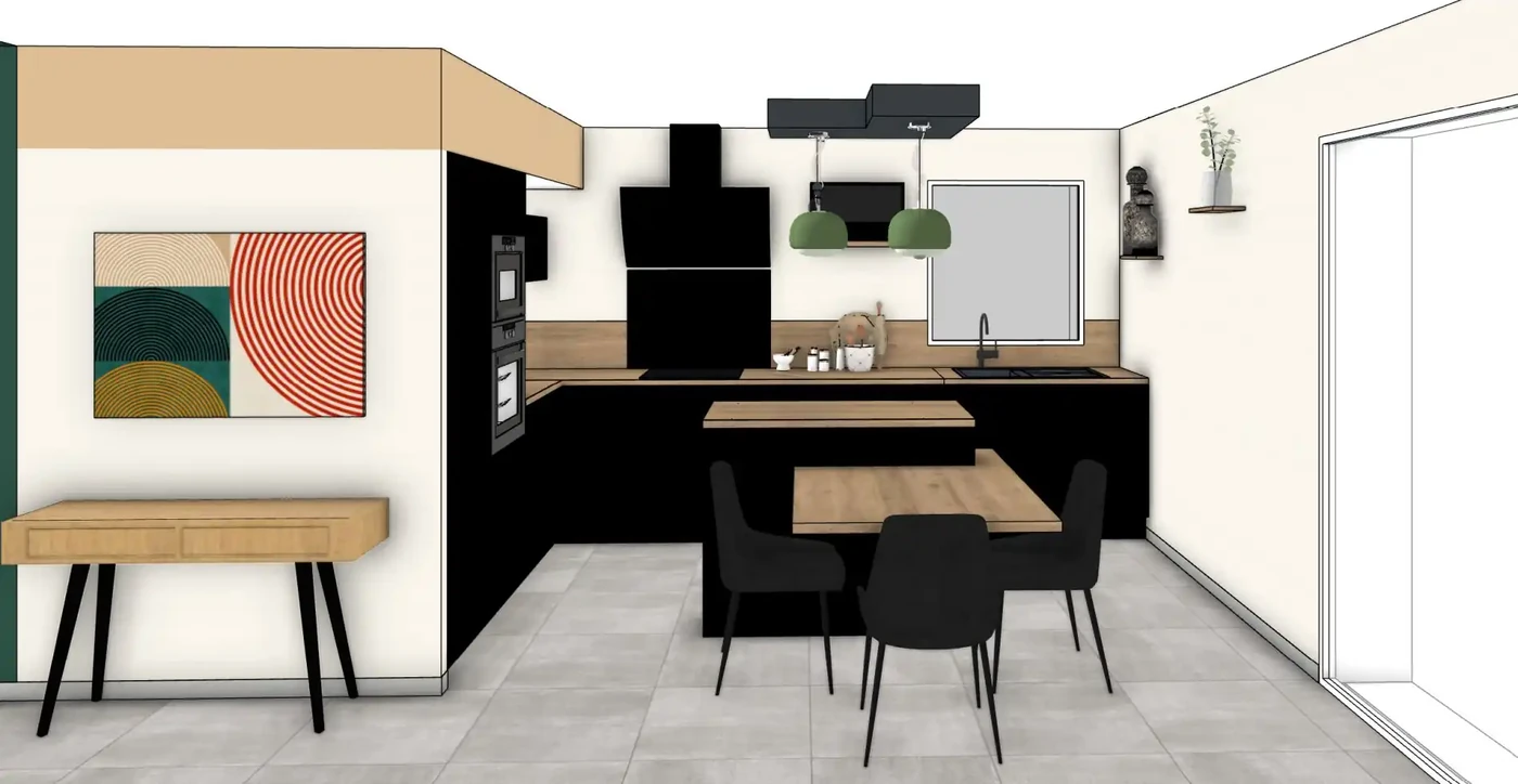 Projet séjour/salon/cuisine/entrée à Aizenay