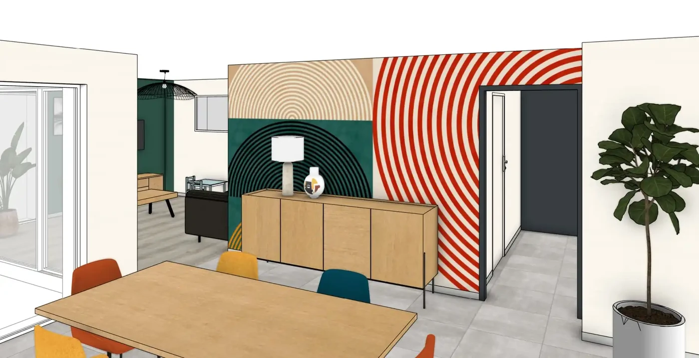 Projet séjour/salon/cuisine/entrée à Aizenay