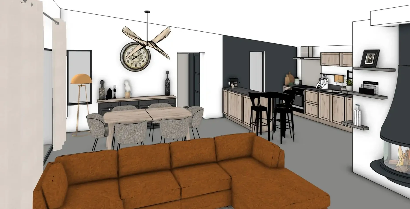 Projet Pièce de Vie à Beaufou