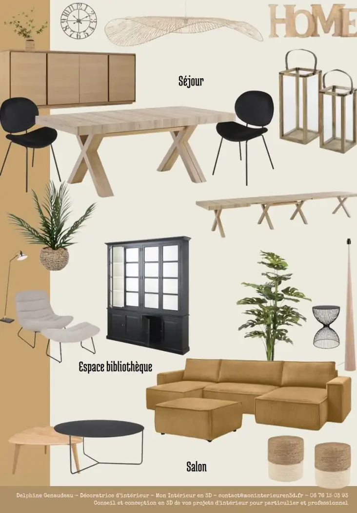 Projet séjour/salon/entrée à Maché