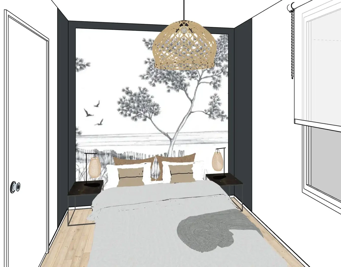 Projet séjour/salon/entrée à Saint Gilles Croix de Vie de Vie