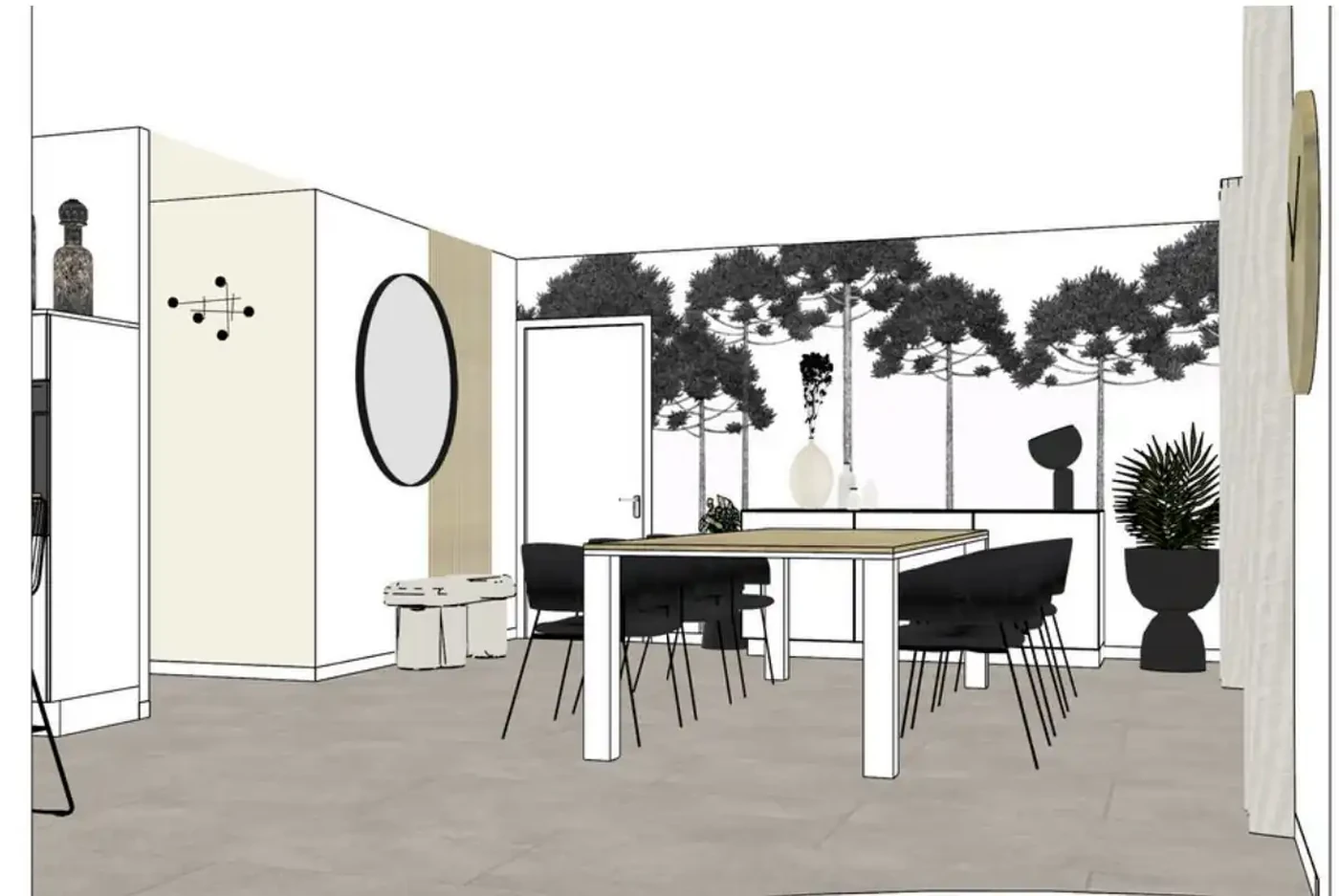 Projet séjour/salon/entrée à Saint Hilaire de Riez