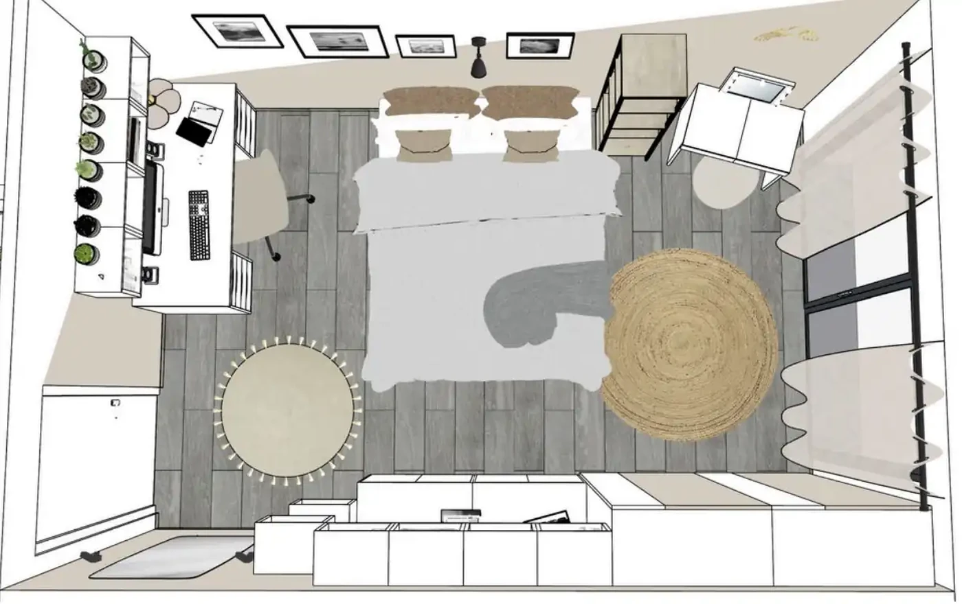 Projet séjour/salon/entrée à Apremont