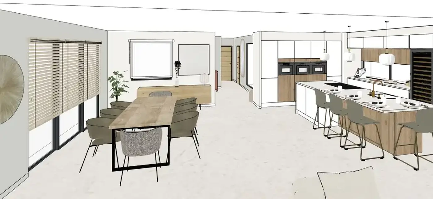 Projet séjour/salon/entrée à Saint Hilaire