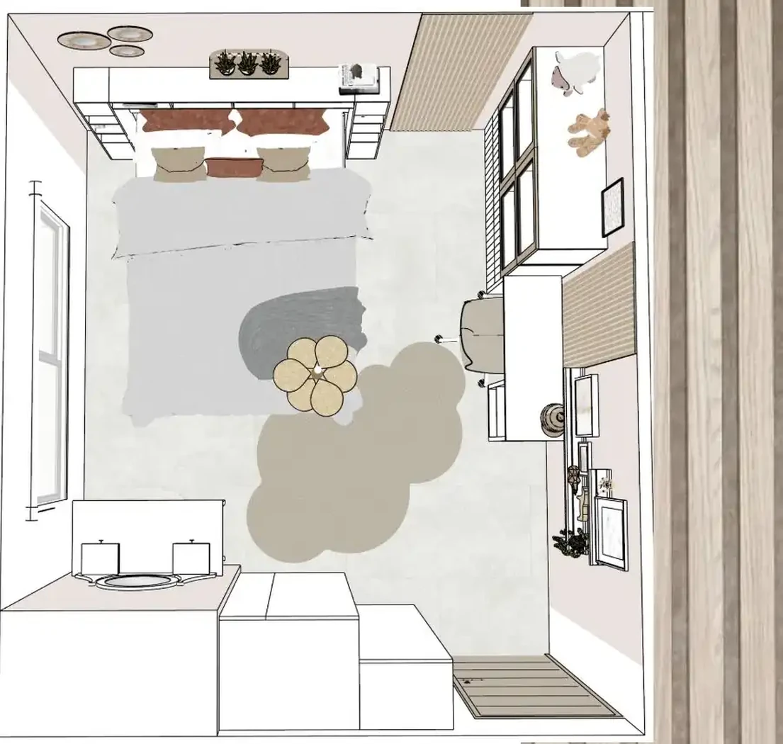 Projet séjour/salon/entrée à Saint Hilaire