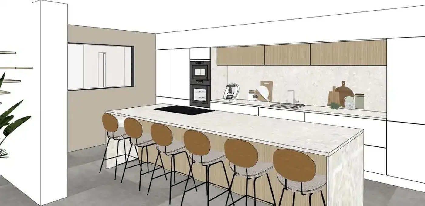 Projet séjour/salon/entrée à Saint Hilaire