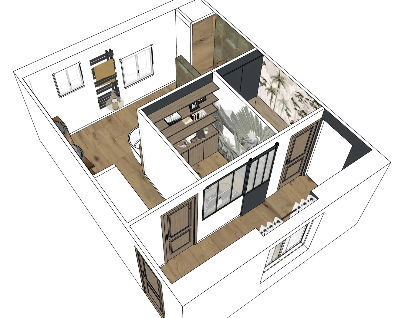 Projet séjour/salon/entrée à Martinet