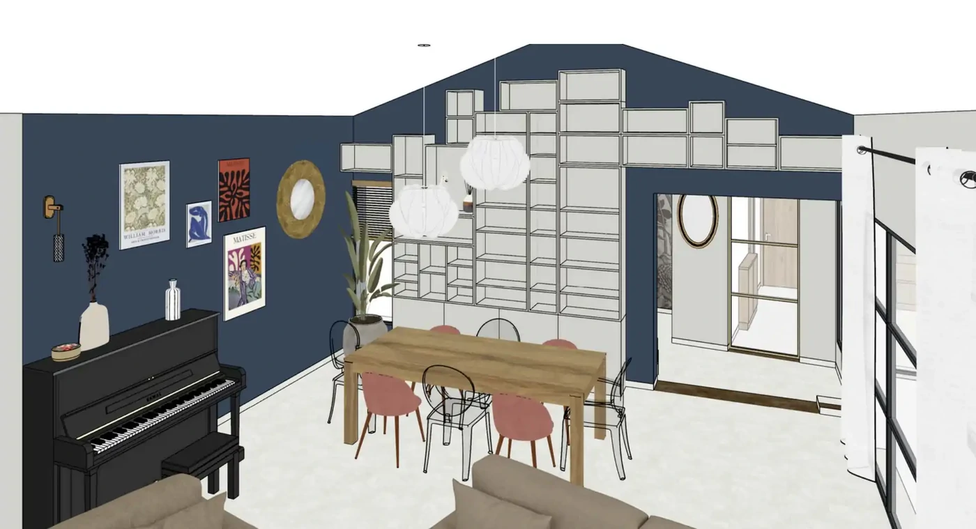 Projet séjour/salon/entrée à Machecoul